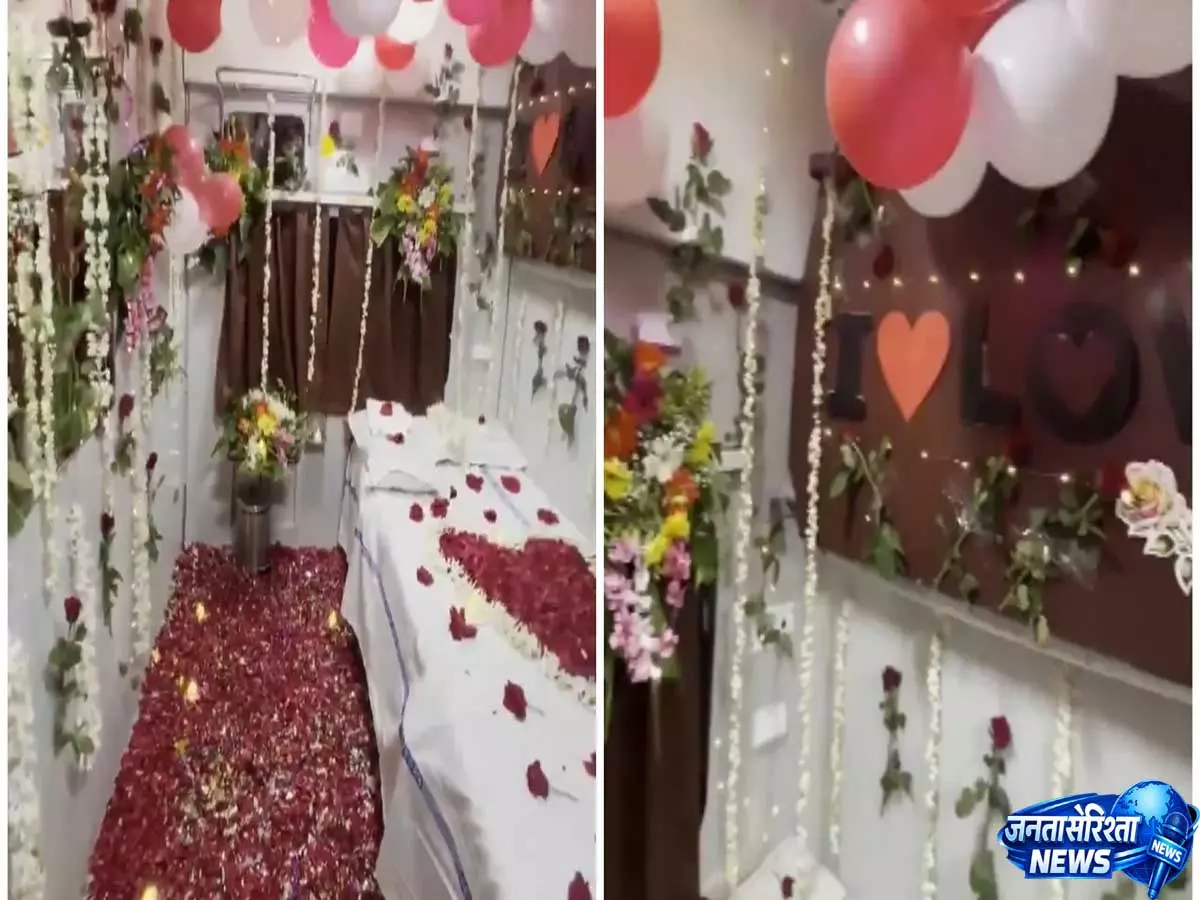 Video: गुलाब की पंखुड़ियों और गुब्बारों से सजा ट्रेन का कोच, वायरल वीडियो के बाद TC पर गिरी गाज Video: गुलाब की पंखुड़ियों और गुब्बारों से सजा ट्रेन का कोच, वायरल वीडियो के बाद TC पर गिरी गाज