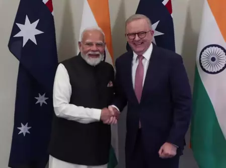 पीएम मोदी भारत-ऑस्ट्रेलिया सीईओ फोरम में हुए शामिल, ऑस्ट्रेलियाई समकक्ष अल्बनीज से की मुलाकात पीएम मोदी भारत-ऑस्ट्रेलिया सीईओ फोरम में हुए शामिल, ऑस्ट्रेलियाई समकक्ष अल्बनीज से की मुलाकात