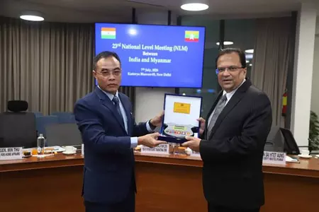 भारत-म्यांमार की 23वीं राष्ट्रीय बैठक, द्विपक्षीय सुरक्षा सहयोग बढ़ाने पर बनी सहमति भारत-म्यांमार की 23वीं राष्ट्रीय बैठक, द्विपक्षीय सुरक्षा सहयोग बढ़ाने पर बनी सहमति