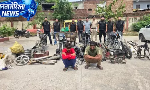 Palwal : बाइक चोर गिरोह का खुलासा, कबाड़ी समेत दो गिरफ्तार