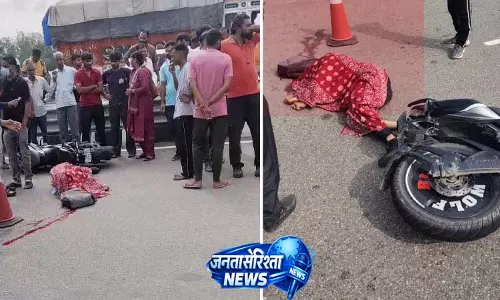 दर्दनाक सडक़ हादसा: रजियाणा बांध के बाइक सवार युवक की मौत दर्दनाक सडक़ हादसा: रजियाणा बांध के बाइक सवार युवक की मौत