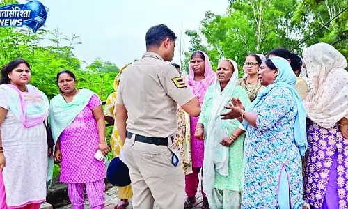 बेटी की मौत पर हंगामा, मायके वालों ने किया प्रदर्शन