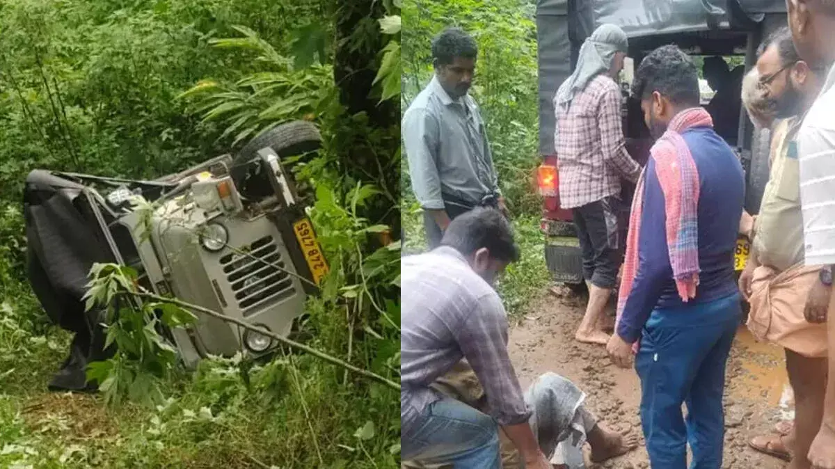वागामोन में पहाड़ी सड़क से जीप फिसलने से छह लोग घायल, तीन की हालत गंभीर वागामोन में पहाड़ी सड़क से जीप फिसलने से छह लोग घायल, तीन की हालत गंभीर