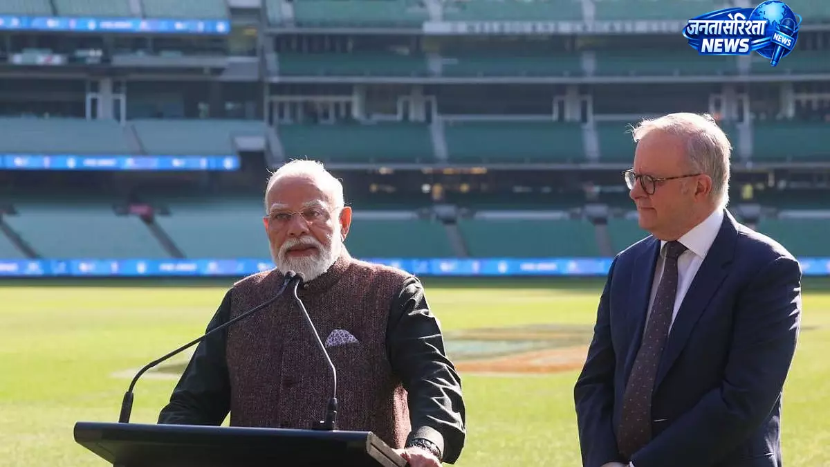 PM मोदी ने MCG का किया दौरा, बोले- 2036 ओलंपिक की मेजबानी के लिए भारत तैयार PM मोदी ने MCG का किया दौरा, बोले- 2036 ओलंपिक की मेजबानी के लिए भारत तैयार