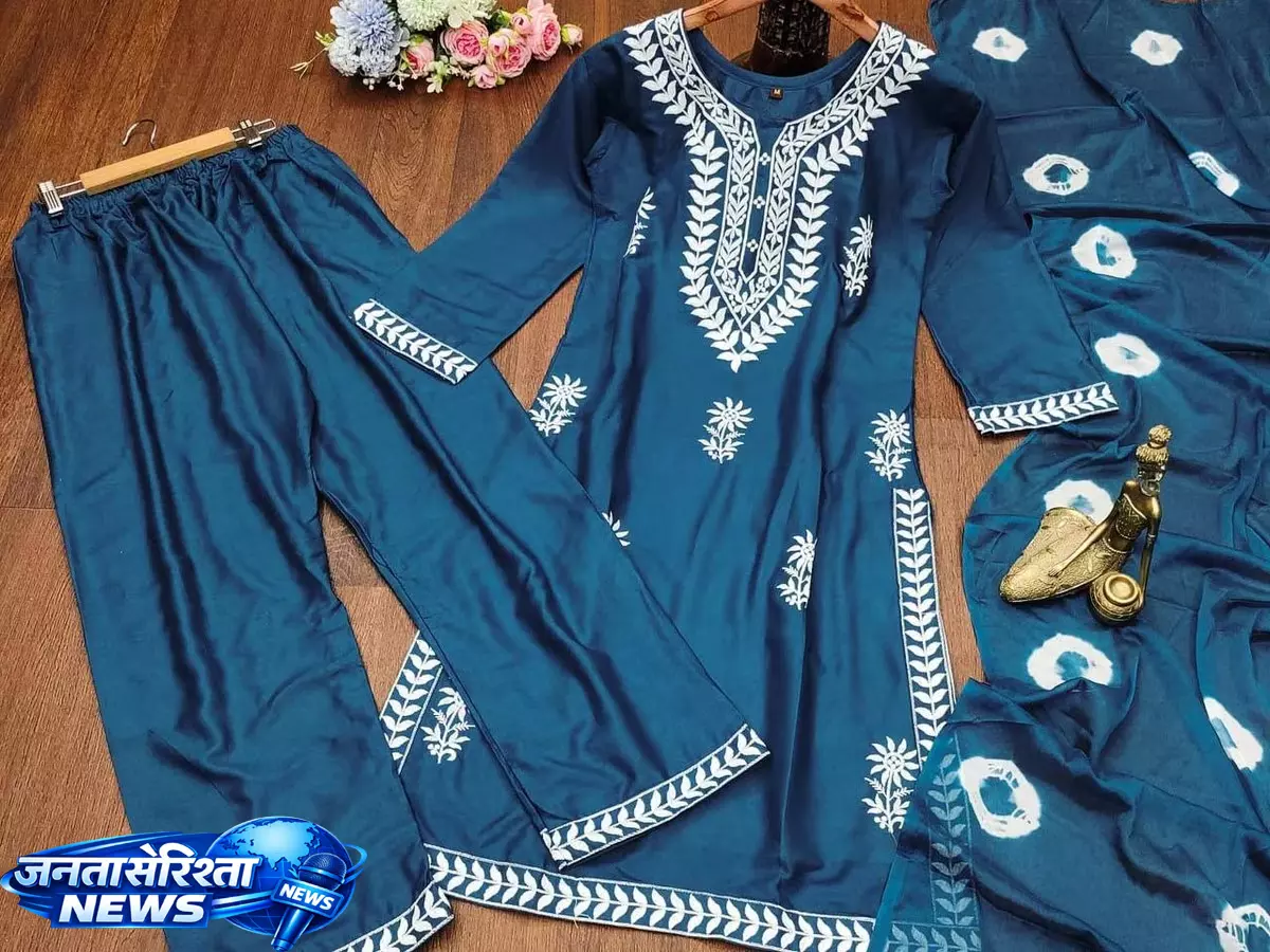 Cotton- -जॉर्जेट चिकनकारी कुर्ता सेट्स से पाएं रॉयल और स्टाइलिश लुक Cotton- -जॉर्जेट चिकनकारी कुर्ता सेट्स से पाएं रॉयल और स्टाइलिश लुक