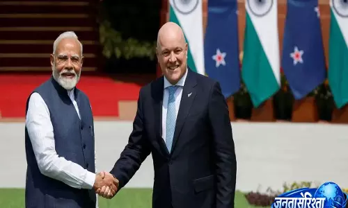 भारत-न्यूजीलैंड FTA पर पीएम मोदी का स्वागत संदेश, कहा- द्विपक्षीय संबंधों में नया अध्याय शुरू भारत-न्यूजीलैंड FTA पर पीएम मोदी का स्वागत संदेश, कहा- द्विपक्षीय संबंधों में नया अध्याय शुरू