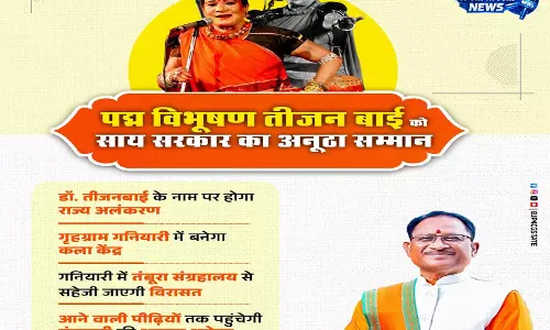 तीजनबाई की विरासत को मिलेगा सच्चा सम्मान: CM साय तीजनबाई की विरासत को मिलेगा सच्चा सम्मान: CM साय