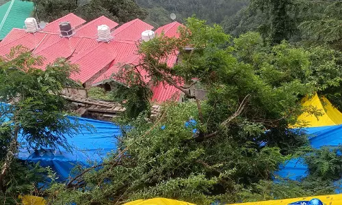 शिमला में बारिश का कहर, Sanjauli में भूस्खलन का खतरा शिमला में बारिश का कहर, Sanjauli में भूस्खलन का खतरा