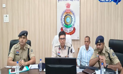 रायगढ़ SSP ने ली क्राइम मीटिंग, लंबित अपराधों के जल्द निराकरण के दिए निर्देश रायगढ़ SSP ने ली क्राइम मीटिंग, लंबित अपराधों के जल्द निराकरण के दिए निर्देश