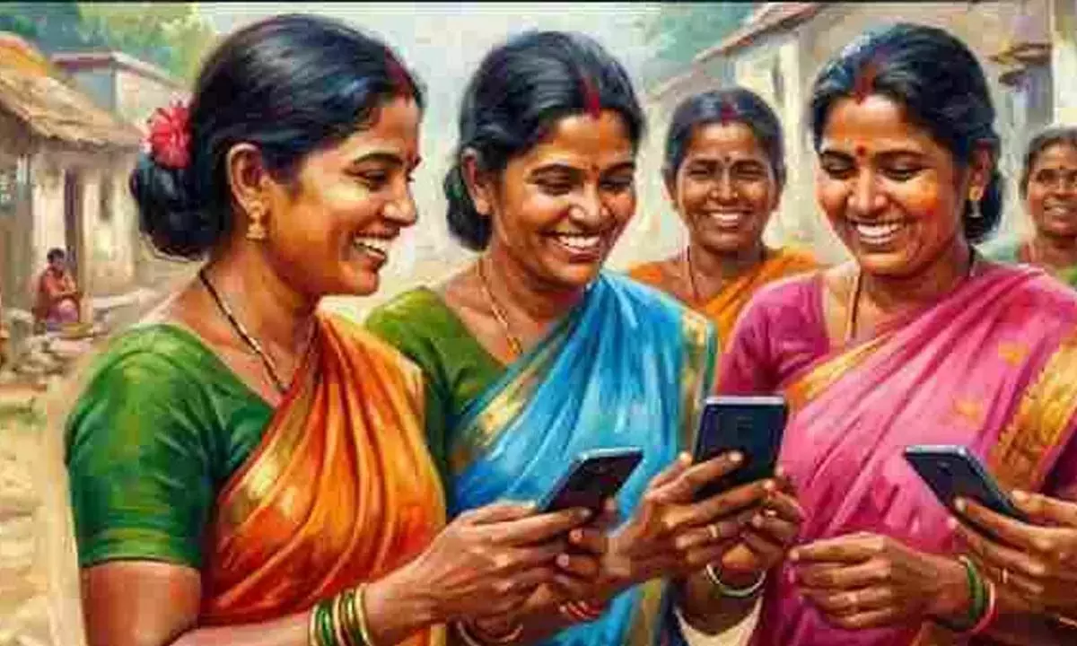 Andhra: SHG को मोबाइल ऐप के लाभों के बारे में जानकारी दी गई
