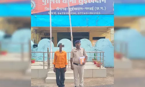 छुईखदान पुलिस की बड़ी कार्रवाई, गांजा बेचने वाला आरोपी गिरफ्तार
