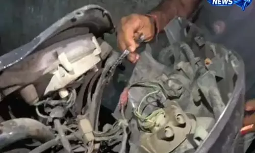 एक्टिवा में घुसा विषैला कॉमन करैत सांप, मचा हड़कंप