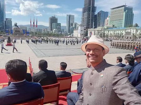 मंगोलिया के राष्ट्रीय पर्व नादम 2026 में भारत की भागीदारी, राजदूत अतुल मल्हारी ने दी शुभकामनाएं मंगोलिया के राष्ट्रीय पर्व नादम 2026 में भारत की भागीदारी, राजदूत अतुल मल्हारी ने दी शुभकामनाएं