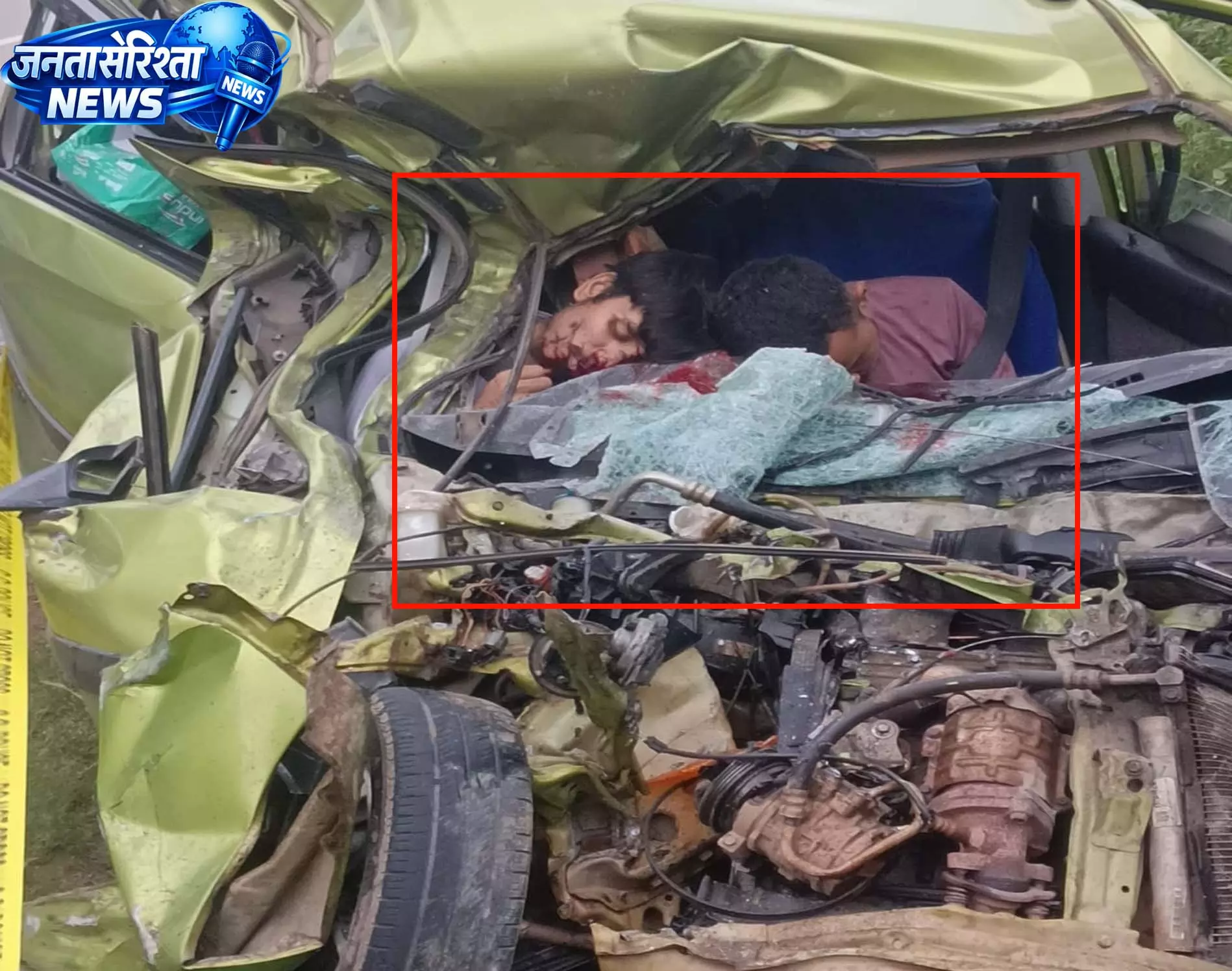 हाईवा और कार की आमने-सामने टक्कर, दो लोगों की मौके पर मौत हाईवा और कार की आमने-सामने टक्कर, दो लोगों की मौके पर मौत