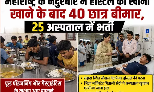 Maharashtra : हॉस्टल का खाना खाने के बाद 40 छात्र बीमार, 25 अस्पताल में भर्ती Maharashtra : हॉस्टल का खाना खाने के बाद 40 छात्र बीमार, 25 अस्पताल में भर्ती