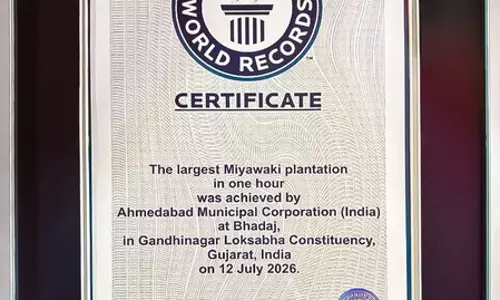 गुजरात: अहमदाबाद ने पौधारोपण का बनाया गिनीज वर्ल्ड रिकॉर्ड