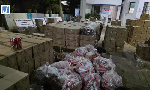 पुलिस ने महिसागर में 1.56 करोड़ रुपए से अधिक की शराब जब्त की, सात गिरफ्तार