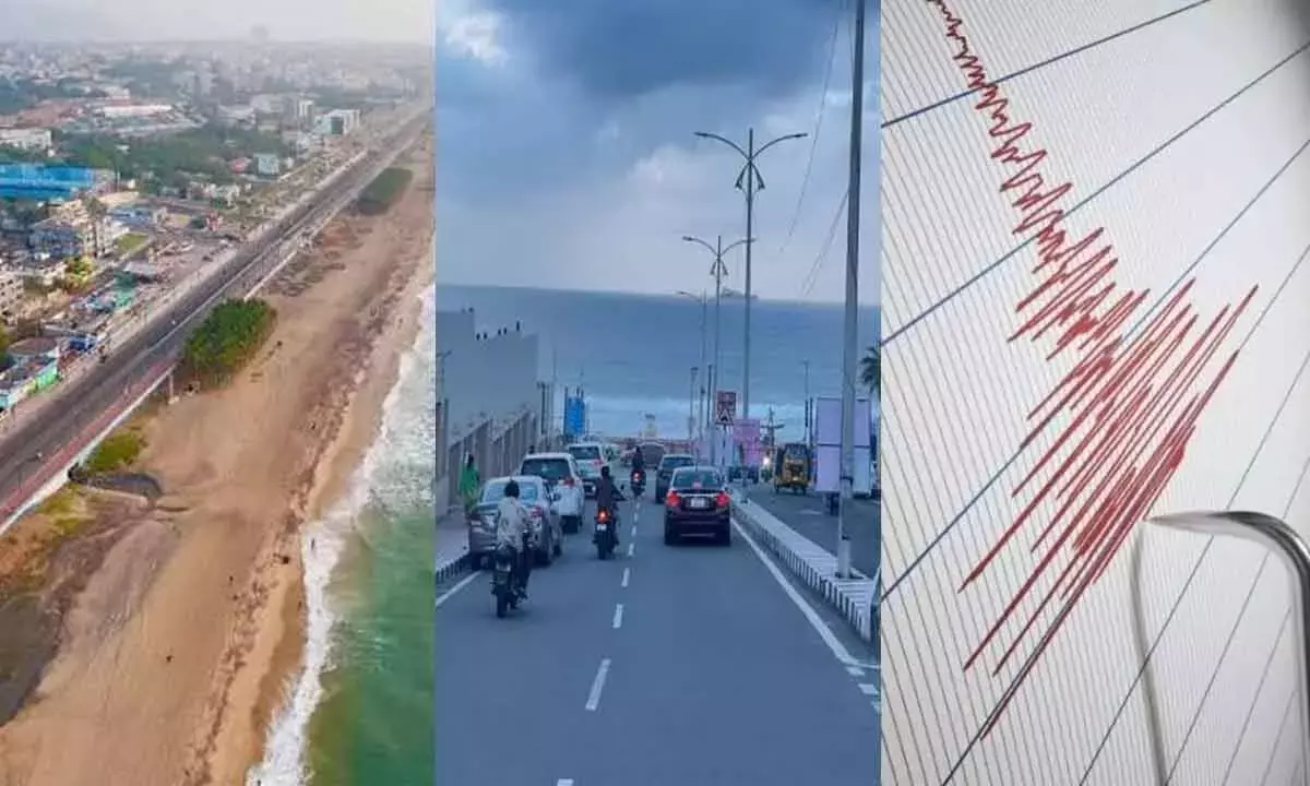 Andhra: विशाखापत्तनम में भूकंप के झटके महसूस किए गए Andhra: विशाखापत्तनम में भूकंप के झटके महसूस किए गए