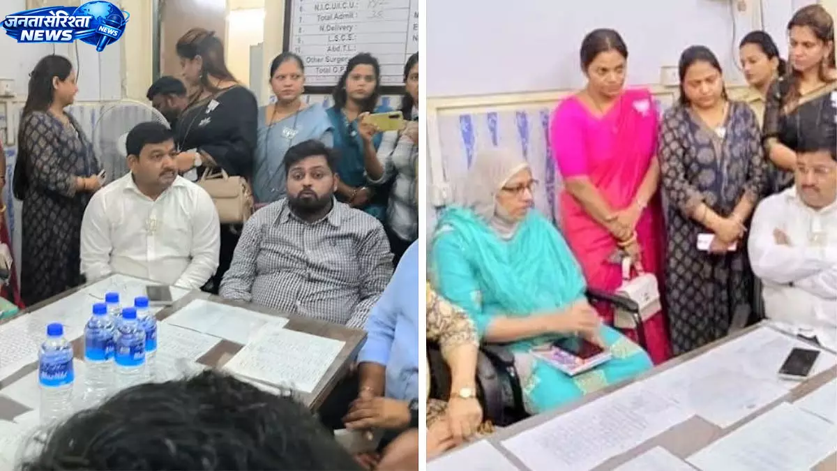 शास्त्रीनगर अस्पताल हमले के बाद सुरक्षा पर जोर, BJP नेताओं ने लिया हालात का जायजा शास्त्रीनगर अस्पताल हमले के बाद सुरक्षा पर जोर, BJP नेताओं ने लिया हालात का जायजा