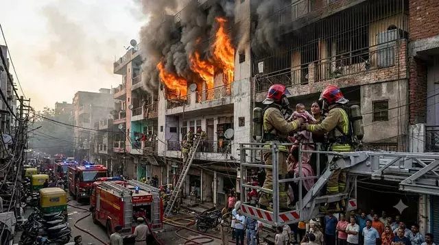 मजलिस पार्क अग्निकांड: दमकल ने बचाई मासूम समेत चार लोगों की जान मजलिस पार्क अग्निकांड: दमकल ने बचाई मासूम समेत चार लोगों की जान