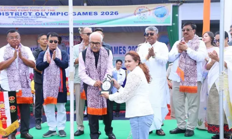Manipur: राज्यपाल भल्ला ने जिला ओलंपिक खेलों के महत्व पर जोर दिया Manipur: राज्यपाल भल्ला ने जिला ओलंपिक खेलों के महत्व पर जोर दिया