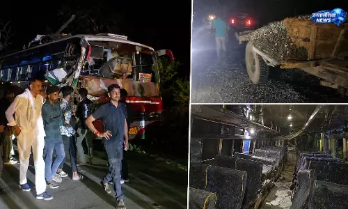 Chhatarpur : तेज रफ्तार ट्रैक्टर-ट्रॉली ने बस को मारी टक्कर, छह यात्री घायल