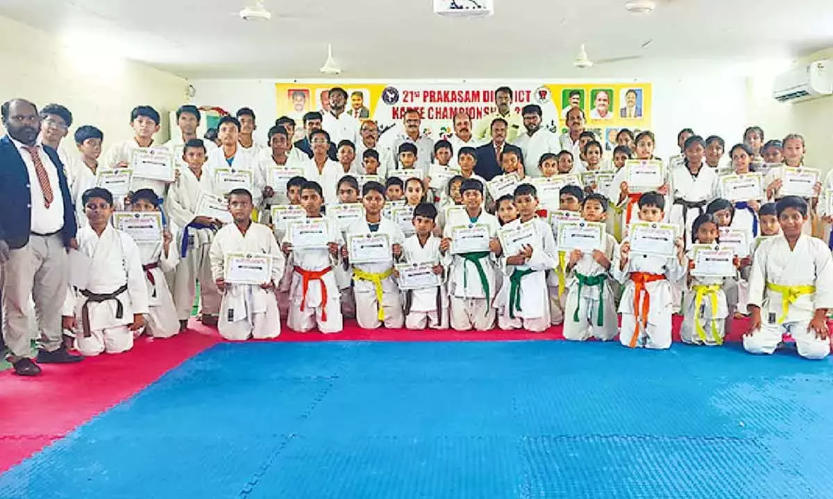 Andhra: कराटे चैंपियनशिप आयोजित Andhra: कराटे चैंपियनशिप आयोजित