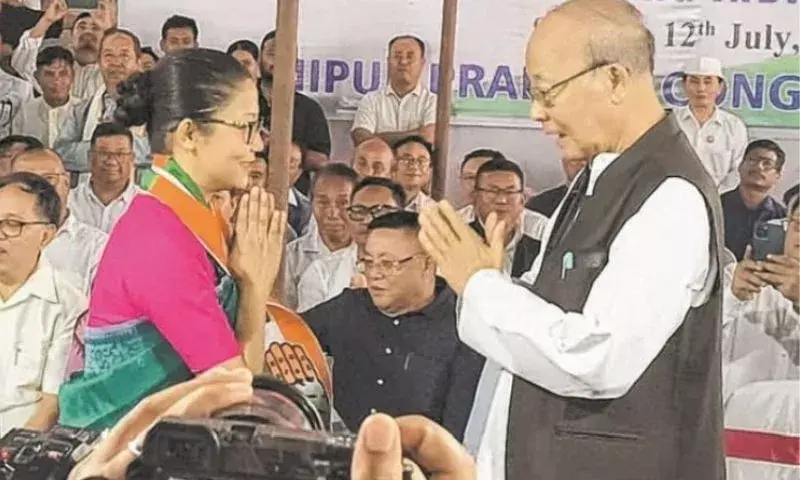 Manipur में कांग्रेस का दांव, थौनाओजम बृंदा पार्टी में शामिल Manipur में कांग्रेस का दांव, थौनाओजम बृंदा पार्टी में शामिल