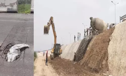 हाईवे की मरम्मत में जुटा NHAI