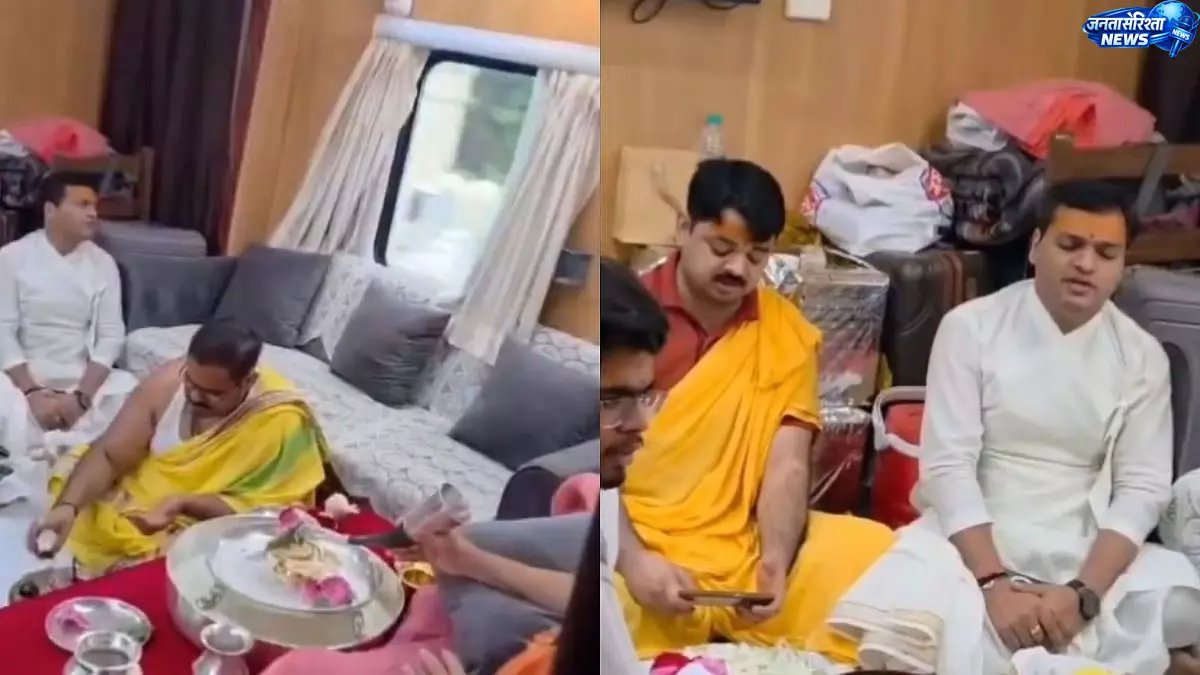 ट्रेन कोच में रुद्राभिषेक का वीडियो वायरल, नॉर्दर्न रेलवे ने दी सफाई ट्रेन कोच में रुद्राभिषेक का वीडियो वायरल, नॉर्दर्न रेलवे ने दी सफाई
