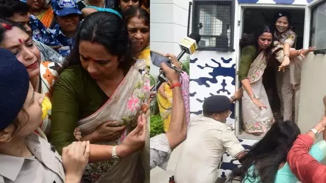 नामांकन के तुरंत बाद गिरफ्तार हुईं तेज प्रताप की उम्मीदवार वीणा मानवी नामांकन के तुरंत बाद गिरफ्तार हुईं तेज प्रताप की उम्मीदवार वीणा मानवी