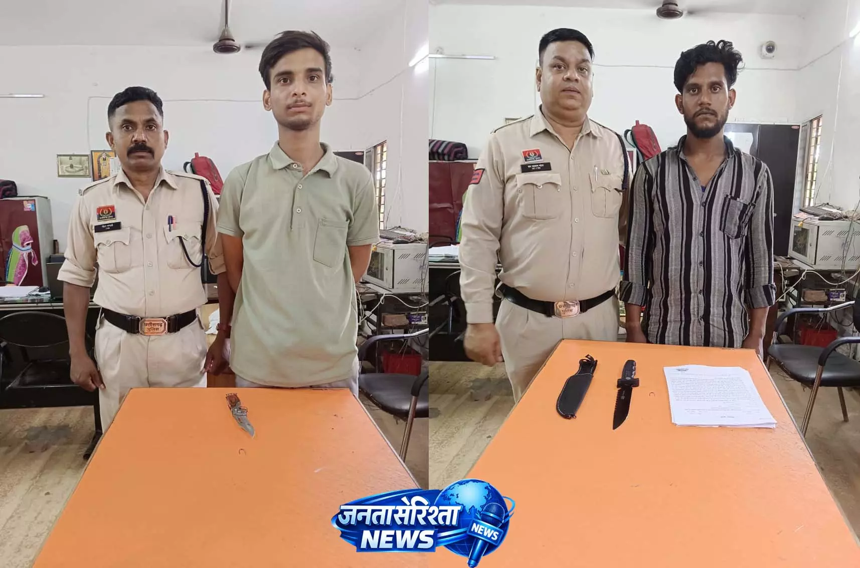 रायपुर में अवैध हथियार रखने वाले दो आरोपी गिरफ्तार रायपुर में अवैध हथियार रखने वाले दो आरोपी गिरफ्तार