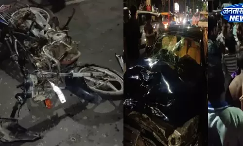 Bhubaneswar में तेज रफ्तार मर्सिडीज ने बाइक सवार को कुचला