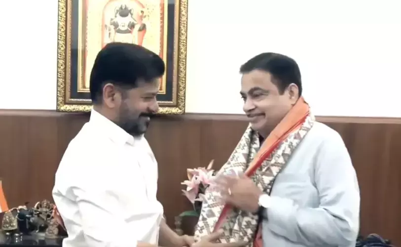 Telangana के मुख्यमंत्री रेवंत रेड्डी ने नई दिल्ली में नितिन गडकरी से मुलाकात की