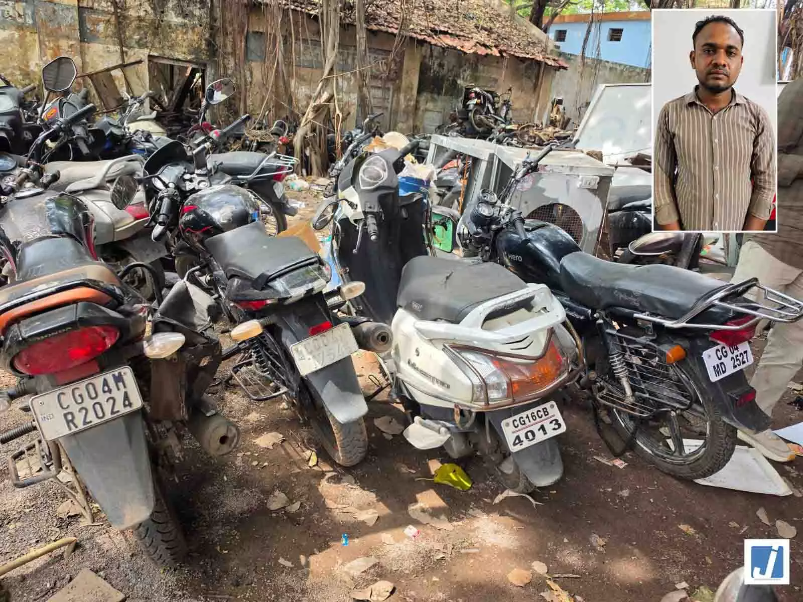 हिस्ट्रीशीटर वाहन चोर गिरफ्तार हिस्ट्रीशीटर वाहन चोर गिरफ्तार