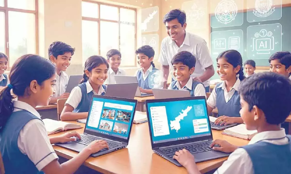 Andhra: सरकारी स्कूलों को AI-पावर्ड क्रोमबुक्स मिलेंगे Andhra: सरकारी स्कूलों को AI-पावर्ड क्रोमबुक्स मिलेंगे