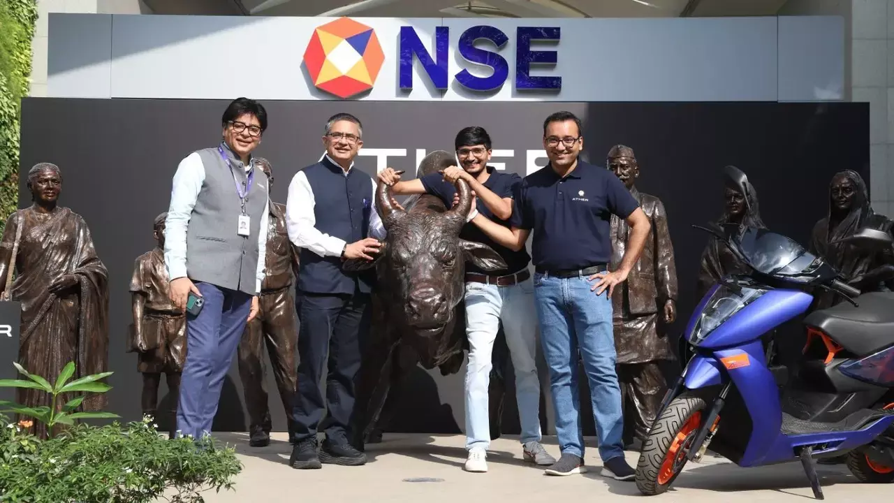 हीरो मोटोकॉर्प के ₹1,000 करोड़ निवेश से Ather Energy के शेयर 9% उछले