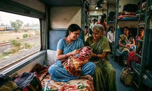 ट्रेन में आधी रात हुई डिलीवरी, यात्रियों ने की मदद ट्रेन में आधी रात हुई डिलीवरी, यात्रियों ने की मदद
