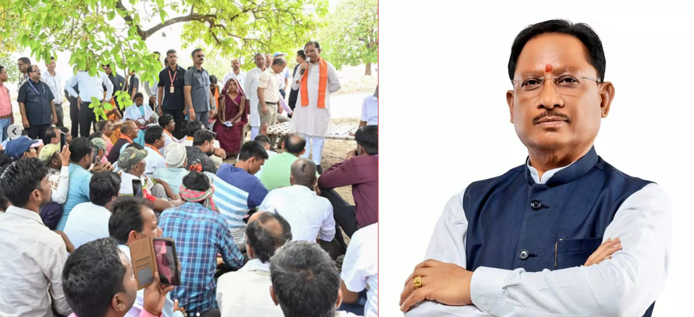 भूमिहीन और किसानों को मिल रहा विष्णु भैया का साथ भूमिहीन और किसानों को मिल रहा विष्णु भैया का साथ