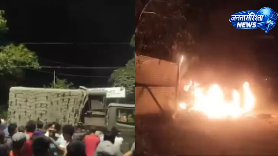 भीड़ ने कैंप पर किया हमला, मचा बवाल भीड़ ने कैंप पर किया हमला, मचा बवाल