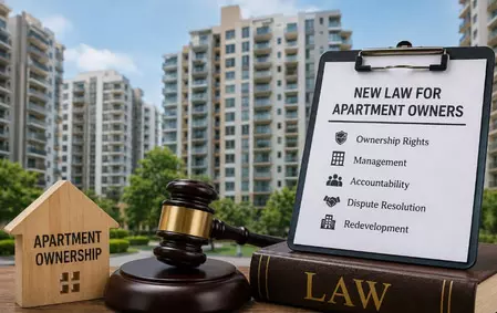 कर्नाटक सरकार अपार्टमेंट मालिकों के लिए लाएगी नया कानून, हितधारकों से मांगे सुझाव कर्नाटक सरकार अपार्टमेंट मालिकों के लिए लाएगी नया कानून, हितधारकों से मांगे सुझाव