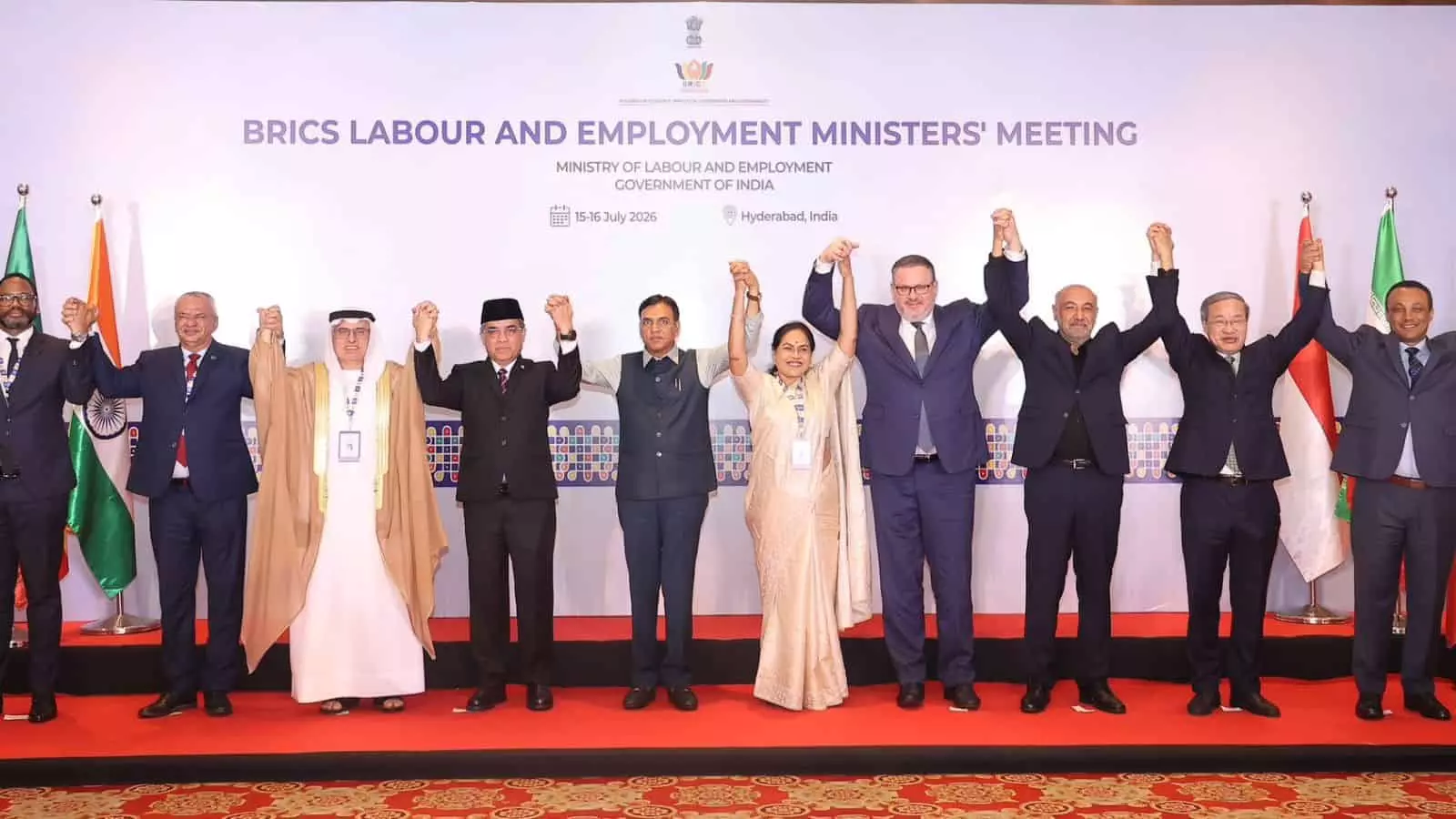 BRICS Labour Ministers Meeting: सदस्य देशों ने अपनाई श्रम क्षेत्र से जुड़ी अहम घोषणा BRICS Labour Ministers Meeting: सदस्य देशों ने अपनाई श्रम क्षेत्र से जुड़ी अहम घोषणा
