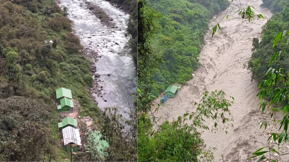 Arunachal के कुरुंग कुमे में बाढ़ से भारत-चीन बॉर्डर के पास आर्मी पोर्टर कैंप बह गया Arunachal के कुरुंग कुमे में बाढ़ से भारत-चीन बॉर्डर के पास आर्मी पोर्टर कैंप बह गया