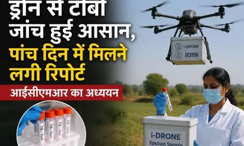आई-ड्रोन पहल ने बदली टीबी जांच की तस्वीर, मरीजों का खर्च 9,451 से घटकर हुआ 91 रुपए
