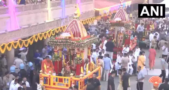भगवान जगन्नाथ की 149वीं रथयात्रा शुरू, CM भूपेंद्र पटेल हुए शामिल भगवान जगन्नाथ की 149वीं रथयात्रा शुरू, CM भूपेंद्र पटेल हुए शामिल