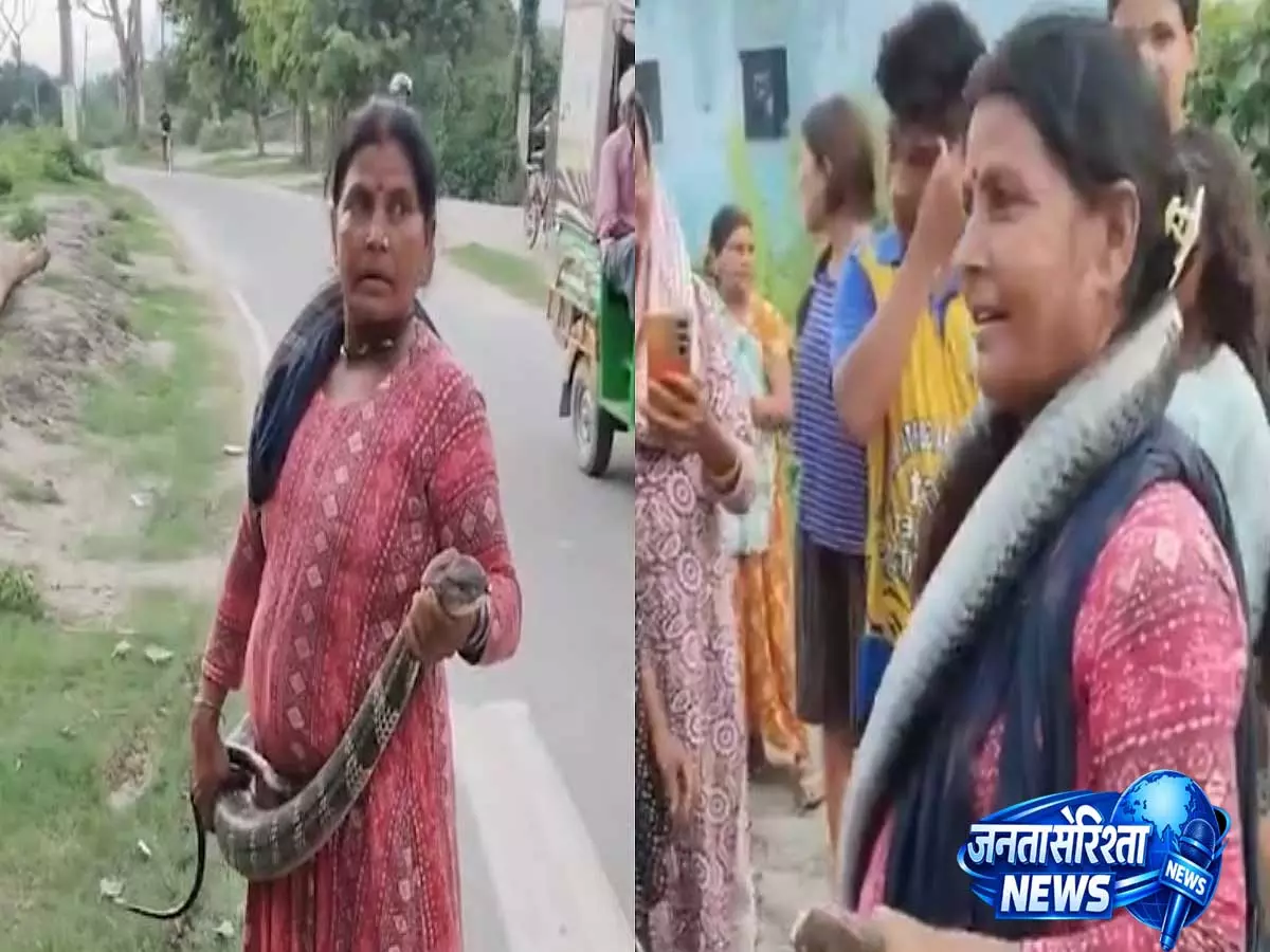 बिहार की सांप दोस्त जानकी देवी को कोबरा ने डसा, रेस्क्यू ऑपरेशन के दौरान हुईं घायल बिहार की सांप दोस्त जानकी देवी को कोबरा ने डसा, रेस्क्यू ऑपरेशन के दौरान हुईं घायल