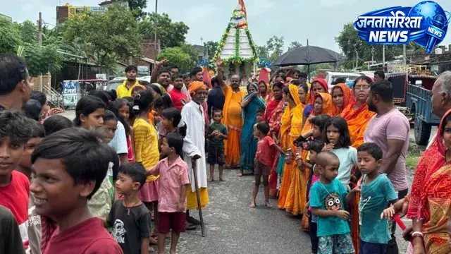 चौतरवा में निकली भगवान जगन्नाथ की भव्य रथ यात्रा चौतरवा में निकली भगवान जगन्नाथ की भव्य रथ यात्रा