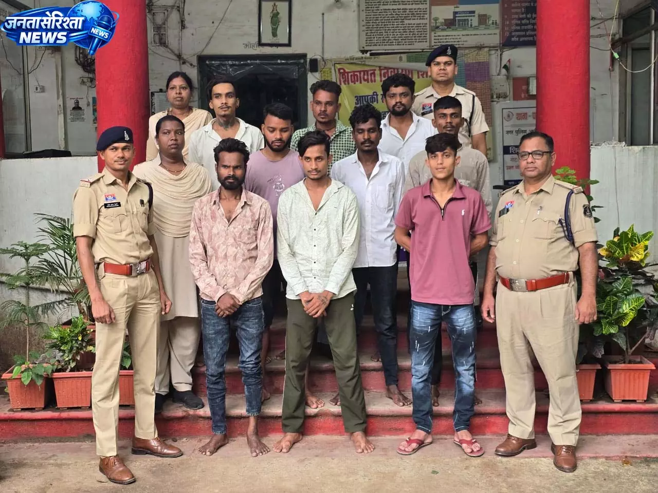 बिलासपुर में फरार वारंटियों पर पुलिस की कार्रवाई, 10 गिरफ्तार