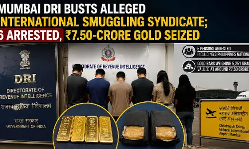 DRI ने सोने की तस्करी करने वाले अंतरराष्ट्रीय गिरोह का किया पर्दाफाश DRI ने सोने की तस्करी करने वाले अंतरराष्ट्रीय गिरोह का किया पर्दाफाश