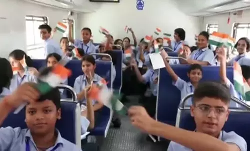 भारत की पहली प्रदूषणमुक्त ट्रेन का सफर गर्व की बात; नमो ग्रीन ट्रेन में सवार छात्रों ने साझा किया उत्साह भारत की पहली प्रदूषणमुक्त ट्रेन का सफर गर्व की बात; नमो ग्रीन ट्रेन में सवार छात्रों ने साझा किया उत्साह